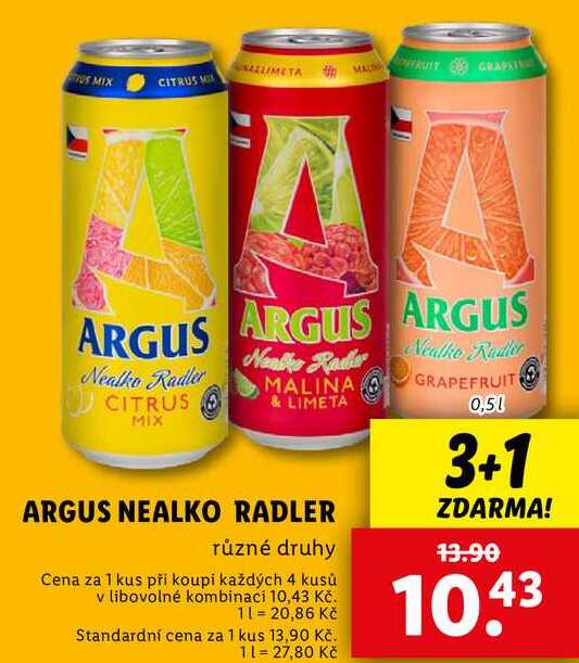 ARGUS NEALKO RADLER, 0,5 l