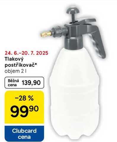Tlakový postřikovač, objem 2 l