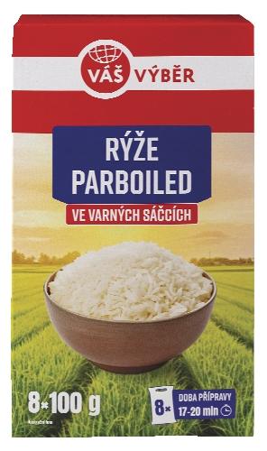VÁŠ VÝBĚR Rýže Parboiled, 800 g