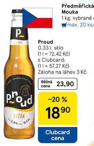 Proud, 0.33 l, sklo 