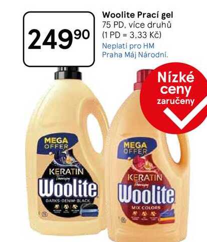 Woolite Prací gel, 75 PD, více druhů  