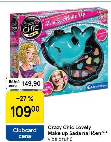 Crazy Chic Lovely Make up Sada na líčení, více druhů 