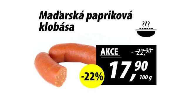 Maďarská papriková klobása, 100 g