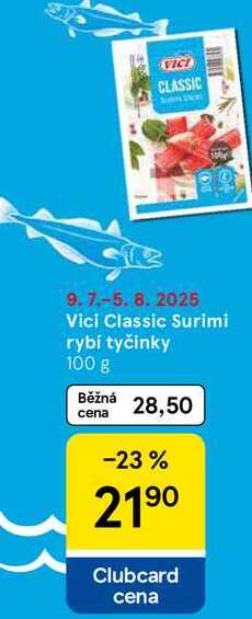 Vici Classic Surimi rybí tyčinky, 100 g 