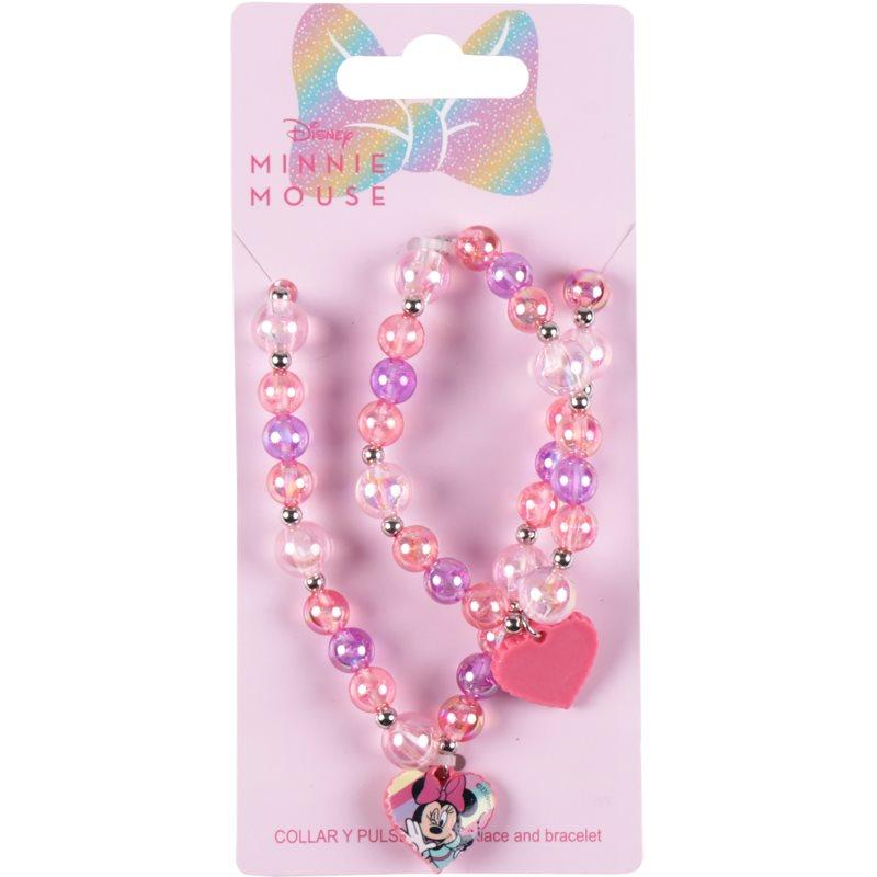 Disney Minnie Necklace and Bracelet sada pro děti 2 ks