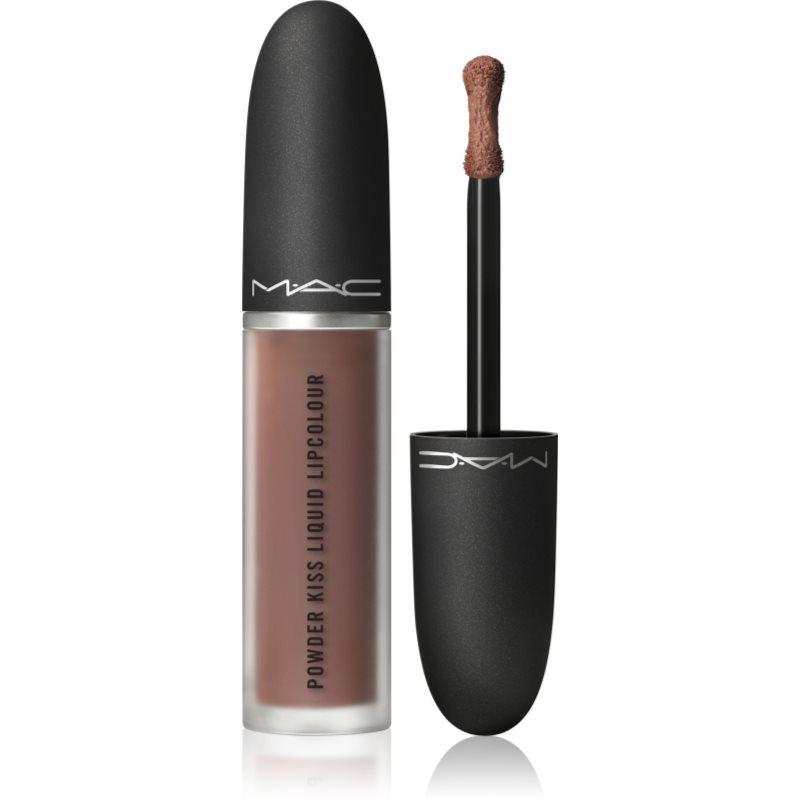 MAC Cosmetics Powder Kiss Liquid Lipcolour matná tekutá rtěnka odstín Buffiest 5 ml