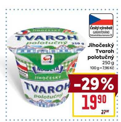 TVAROH polotučný 250 g 
