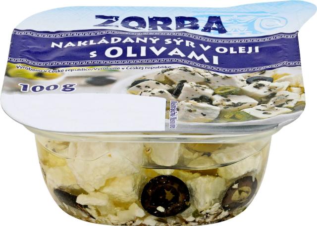 Zorba Nakládaný sýr v oleji s olivami