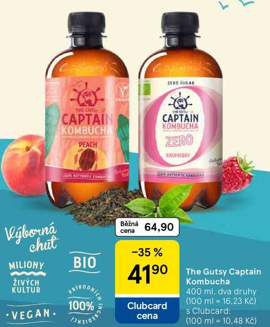 The Gutsy Captain Kombucha, 400 ml