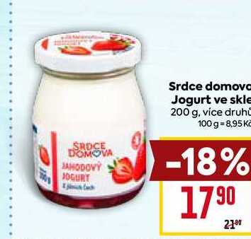 srdce domova Jogurt ve skle 200 g, 