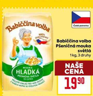 Babiččina volba Pšeničná mouka světlá 1 kg 