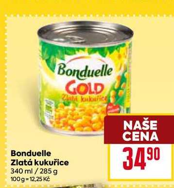 Bonduelle Zlatá kukuřice 340 ml / 285 g 