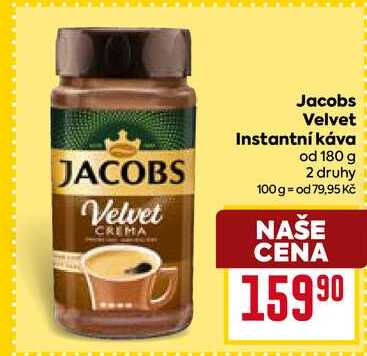 jacobs Velvet Instantni Κάνα od 180 g 