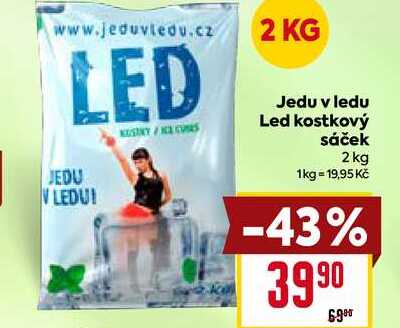 Jedu v ledu Led kostkový sáček 2 kg  