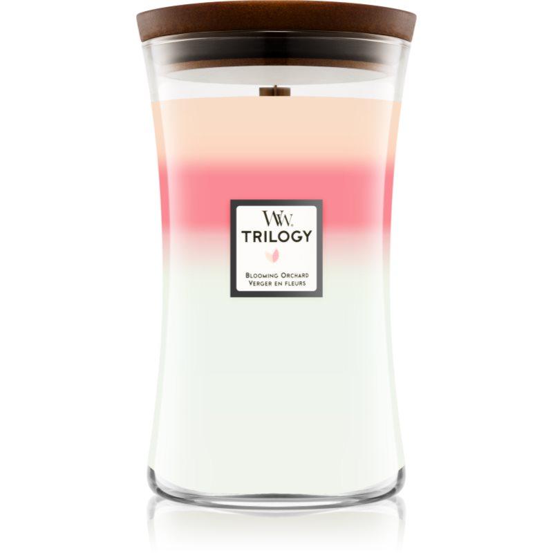 Woodwick Trilogy Blooming Orchard vonná svíčka 609.5 g