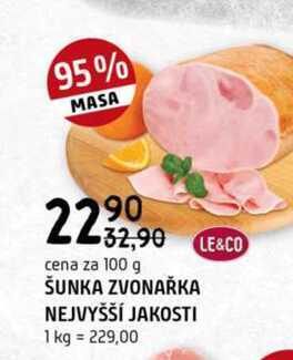 Šunka zvonařka nejvyšší jakosti 100g