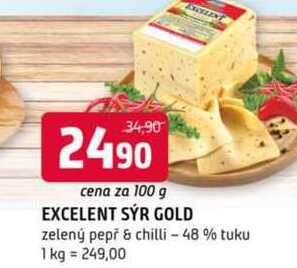 Excelent Gold 100g, vybrané druhy