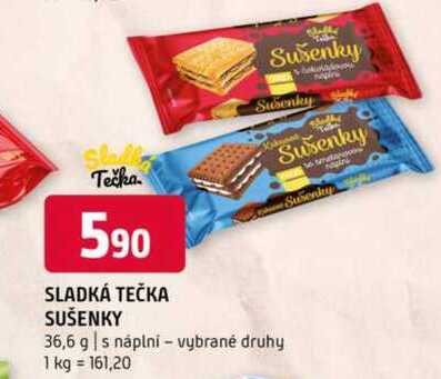 Sladká tečka Sušenky 36,6 g s náplní vybrané druhy