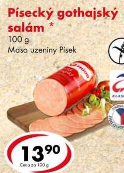 Písecký gothajský salám, 100 g 
