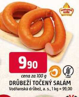 DRŮBEŽÍ TOČENÝ SALÁM 100g