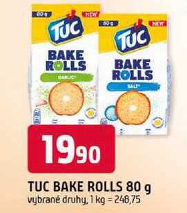 TUC BAKE ROLLS 80g