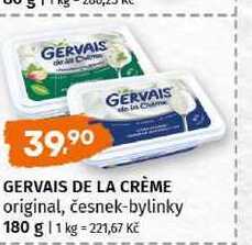 GERVAIS DE LA CRÈME original, česnek-bylinky 180 g 
