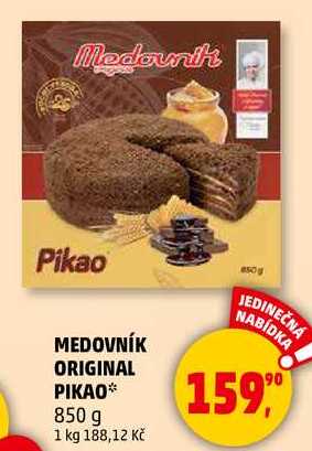 MEDOVNÍK ORIGINAL PIKAO, 850 g 
