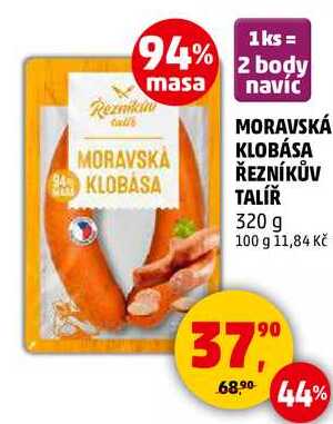 MORAVSKÁ KLOBÁSA ŘEZNÍKŮV TALÍŘ, 320 g 