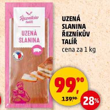 UZENÁ SLANINA ŘEZNÍKŮV TALÍŘ, 1 kg