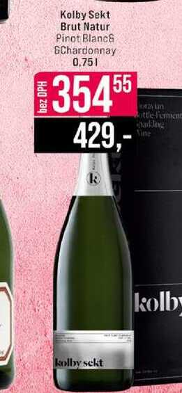 Kolby Sekt Brut Natur Pinot Blanc& GChardonnay 0,75l