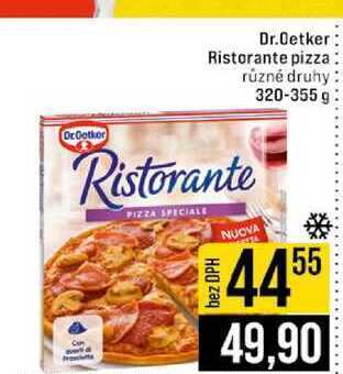 Dr.Oetker Ristorante pizza různé druhy 320-355 g