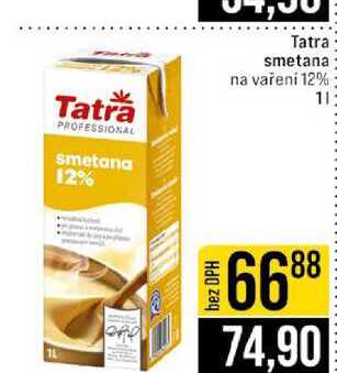 Tatra smetana na vaření 12% 1l