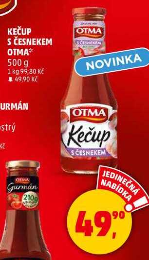 KEČUP OTMA S ČESNEKEM, 500 g