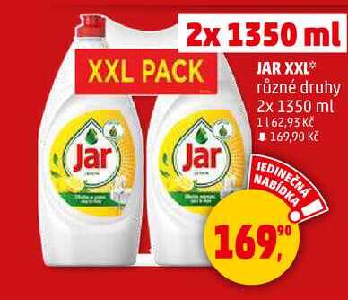 JAR XXL různé druhy, 2x 1350 ml 