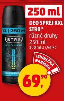 DEO SPREJ XXL STR8 různé druhy, 250 ml 