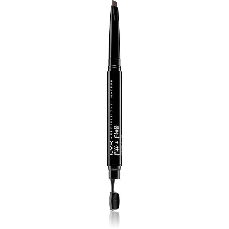 NYX Professional Makeup Fill & Fluff pomáda na obočí v tužce odstín 06 - Brunette 0,2 g