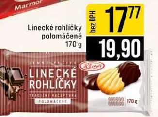 Linecké rohlíčky polomáčené 170 g 