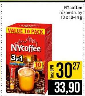 NYcoffee různé druhy 10 x 10-14 g