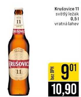 Krušovice 11 světlý ležák 0,5l
