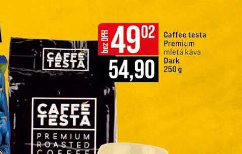 Caffee testa Premium mletá káva Dark 250 g