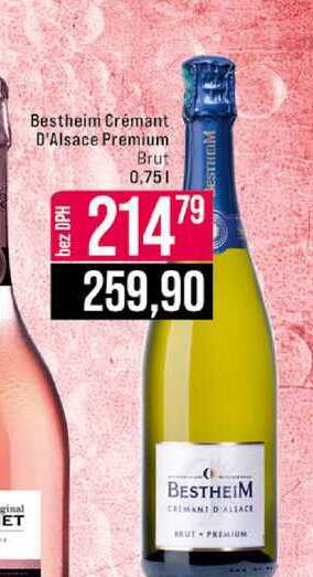 Bestheim Crémant D'Alsace Premium Brut 0,75l