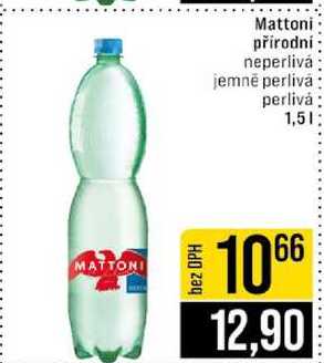 Mattoni přírodní neperlivá jemně perlivá perlivá 1,5l