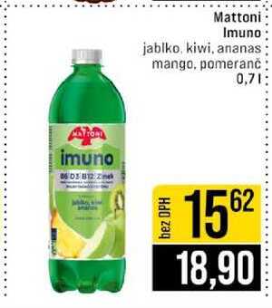 Mattoni Imuno jablko, kiwi, ananas mango, pomeranč 0,7l