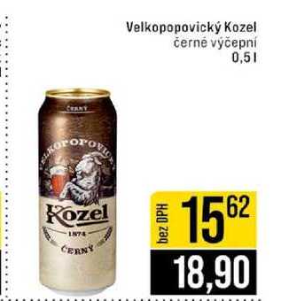 Velkopopovický Kozel černé výčepní 0,5l