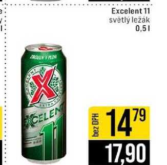 Excelent 11 světlý ležák 0,5l