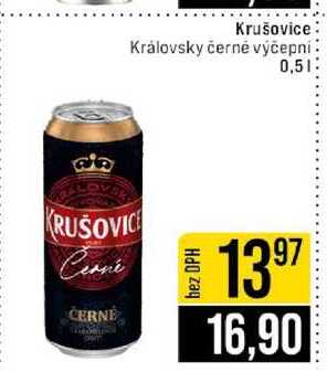 Krušovice Královsky černě výčepní 0,5l