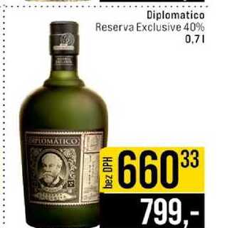 Diplomatico Reserva Exclusive 40% 0,7l