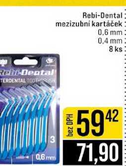 Rebi-Dental mezizubní kartáček 0,6 mm 0,4 mm 8 ks 