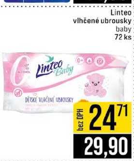 Linteo vlhčené ubrousky baby 72 ks 