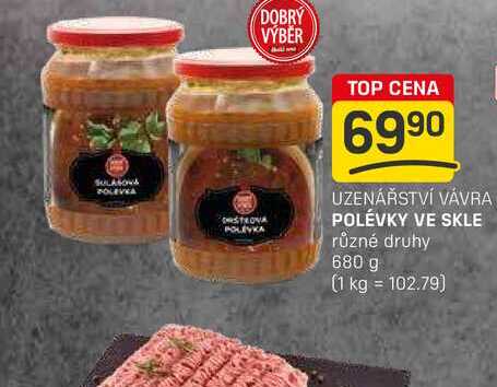 POLÉVKY VE SKLE různé druhy 680 g